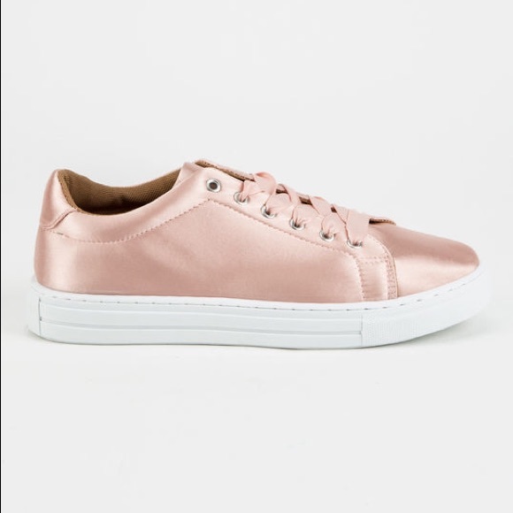 Blush Satin Sneakers🌸 - Picture 2 of 4